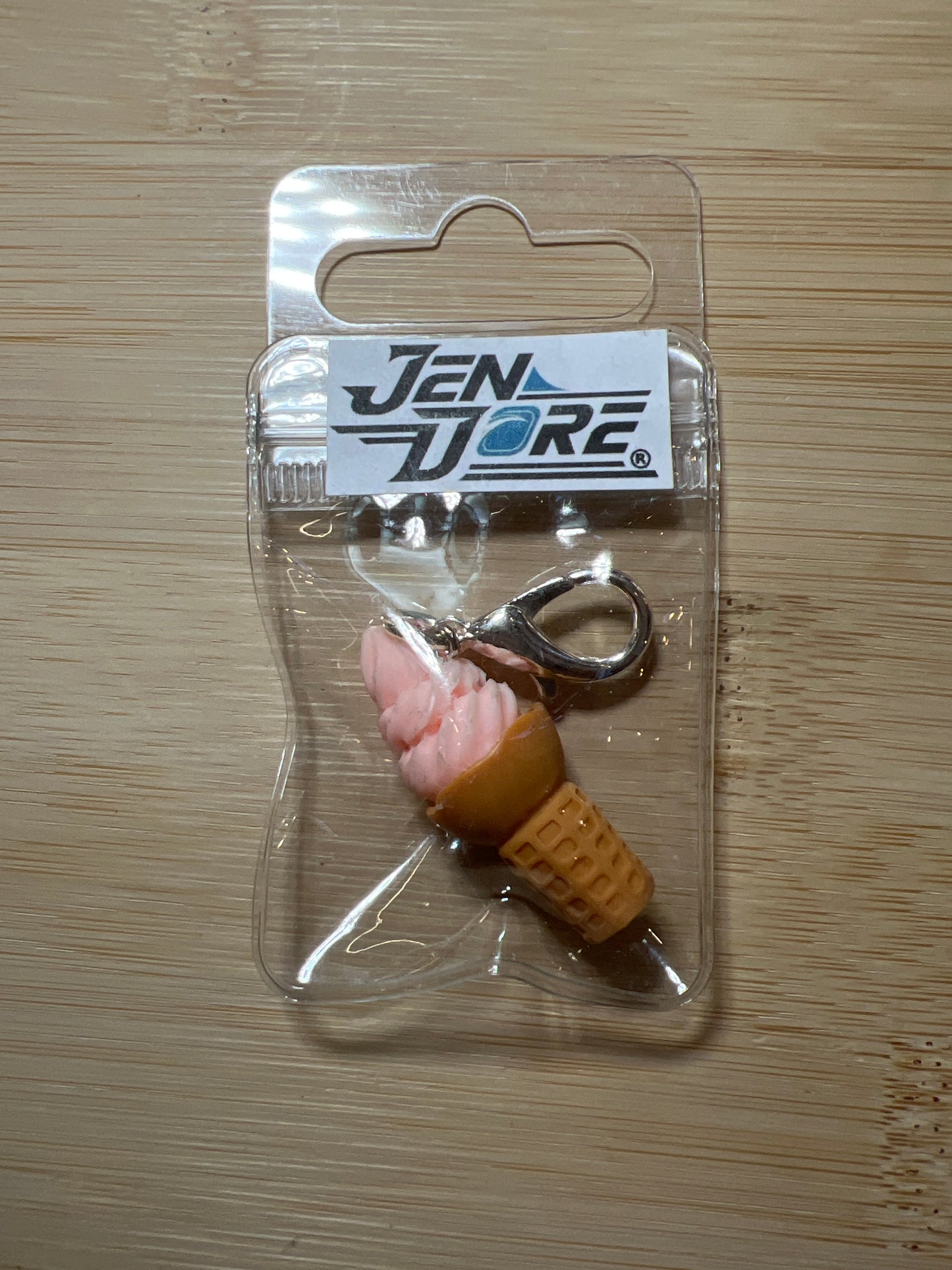 JenDore Handmade Ice Cream Cone Bag Charm