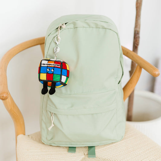 Cube Plush Plush Bag Charm Soft Cuddly Toy Funny Cute Gift