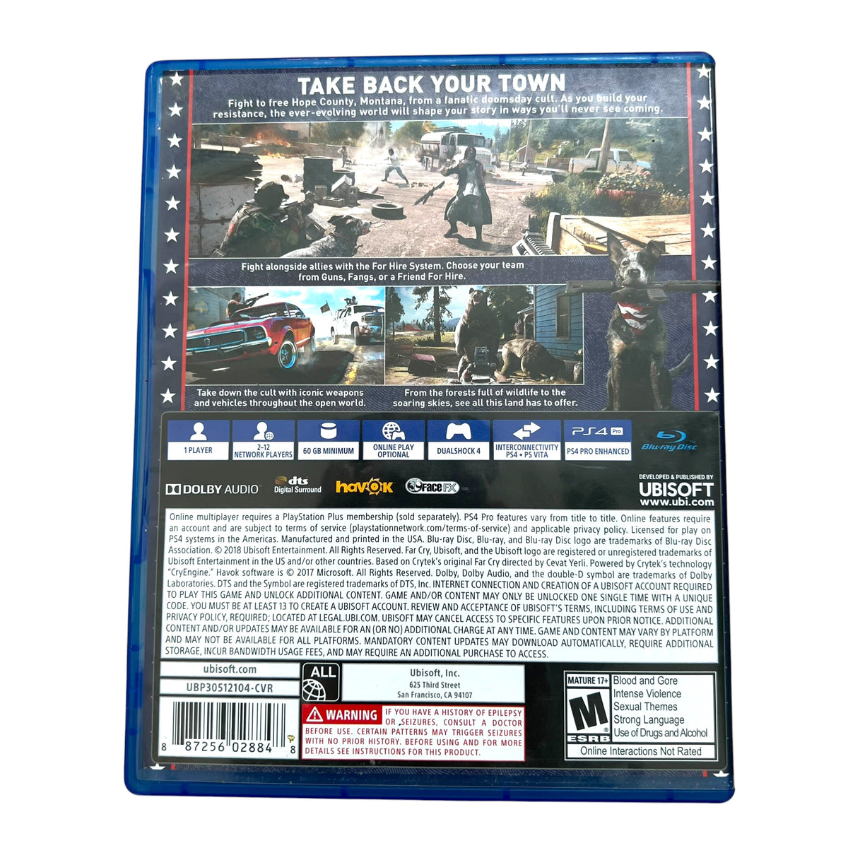 Far Cry 5 – PS4 PlayStation 4 Video Game with Case | Preowned
