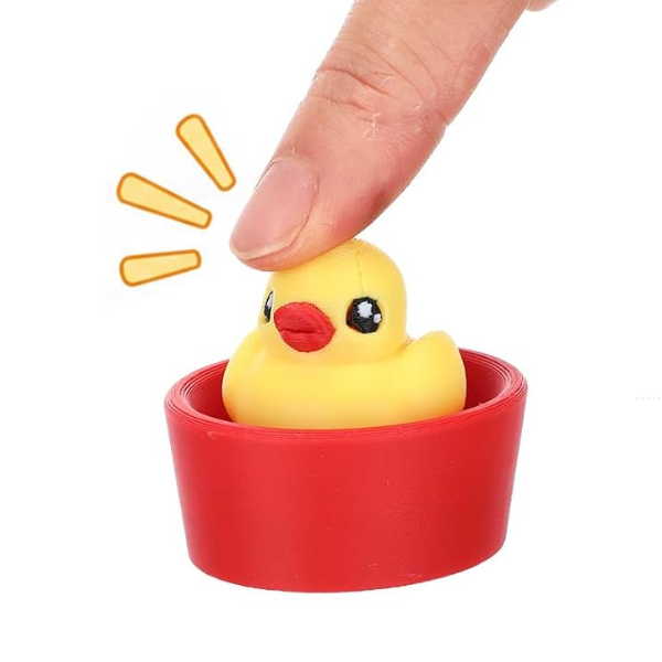 Duck Fidget Clicker Keychains