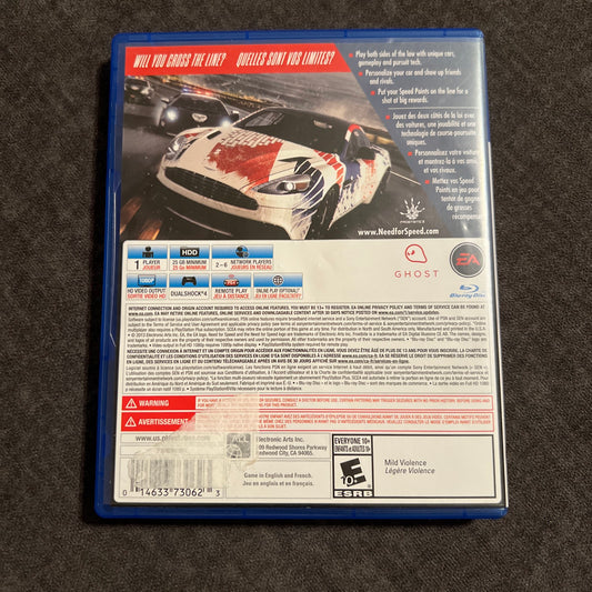Need for Speed Rivals for PS4 PlayStation 4 with Case – Pre-Owned