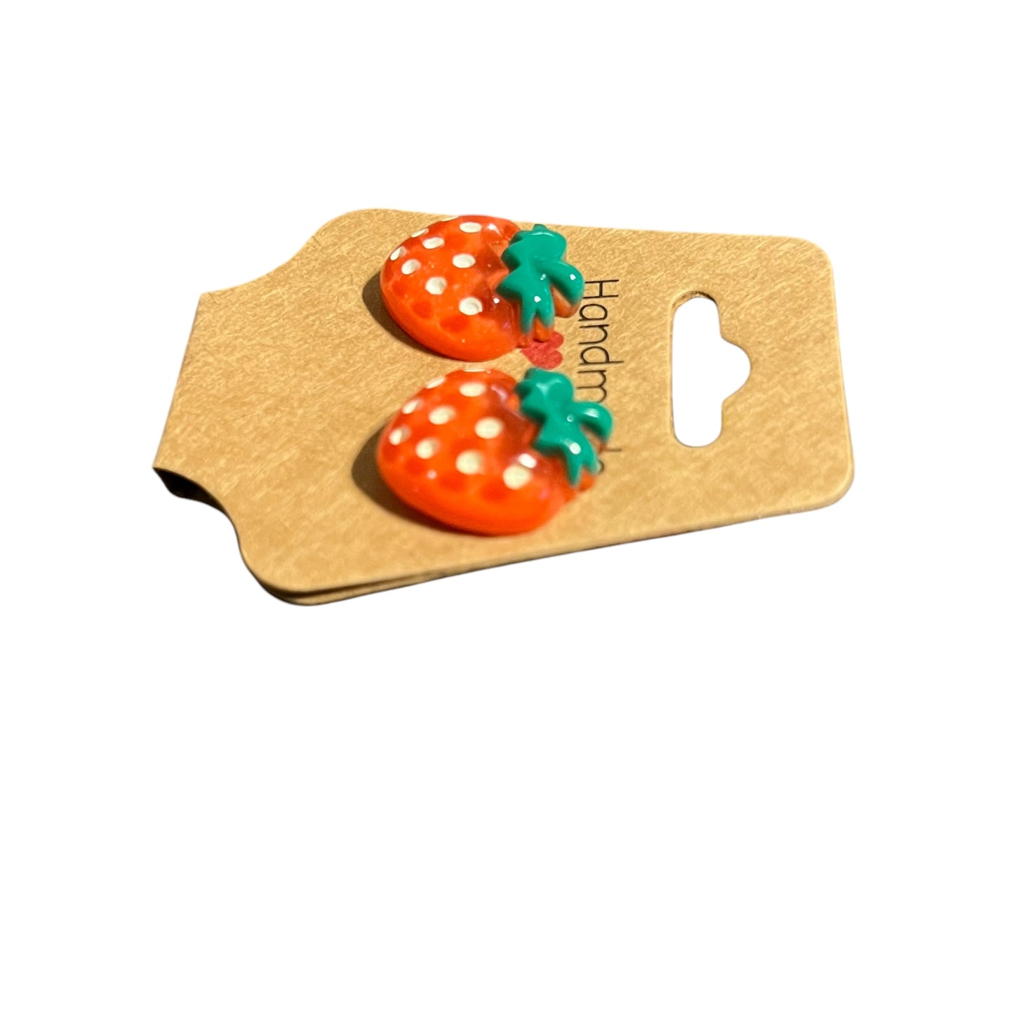 JenDore Handmade Strawberry Stud Earrings