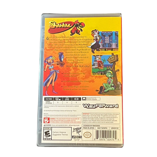 Sealed Shantae Limited Run Games Nintendo Switch game with original case, unopened and preowned, available from JenDore in Norfolk, VA.