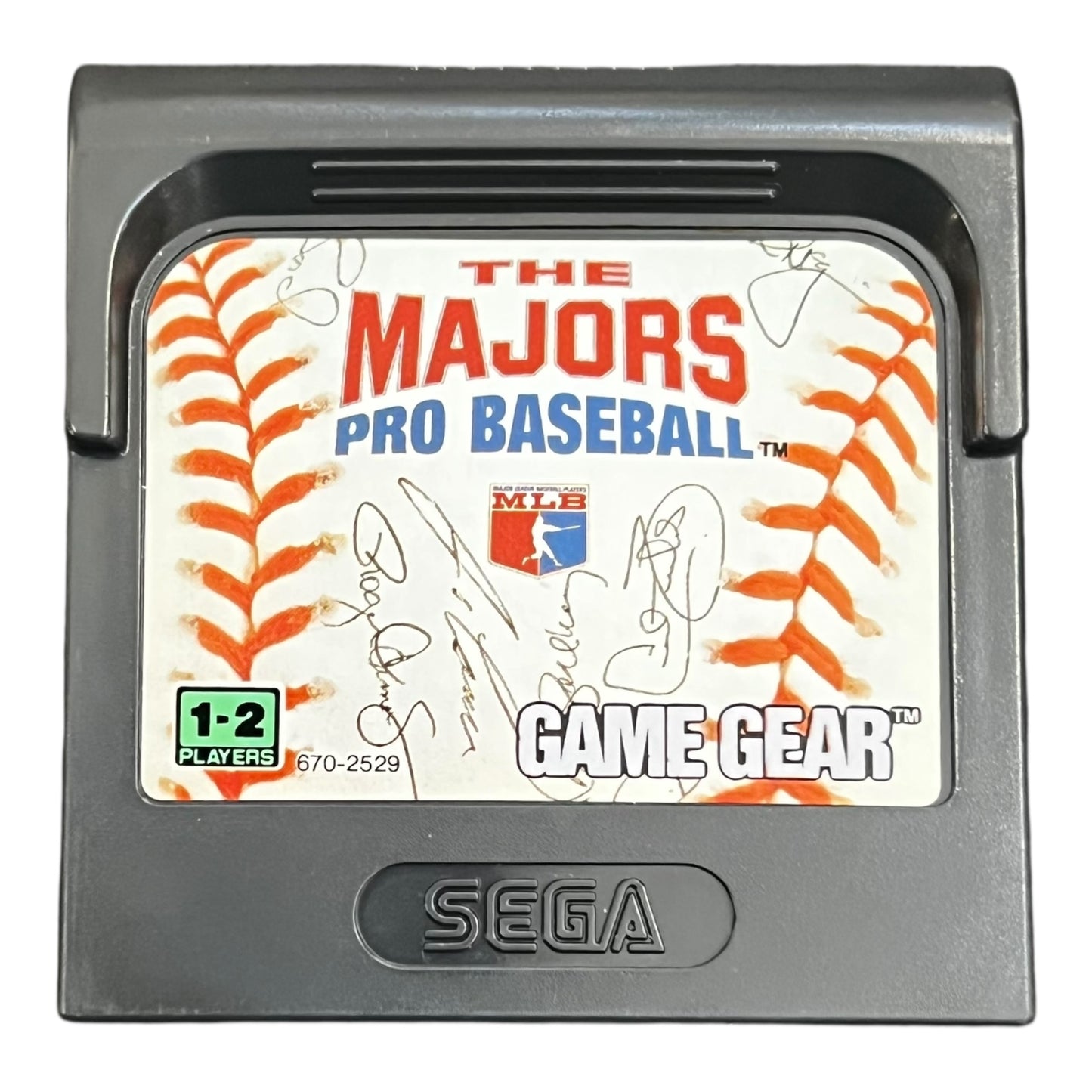 The Majors Pro Baseball Sega Game Gear used video game cartridge preowned at JenDore