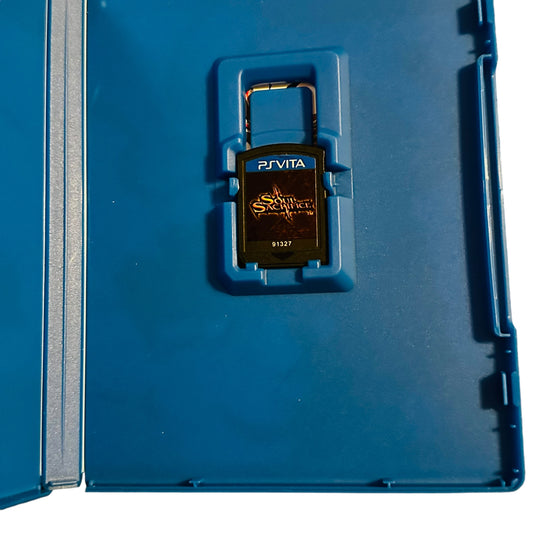 Used Soul Sacrifice PS Vita game with original case, preowned and tested, available from JenDore in Norfolk, VA.