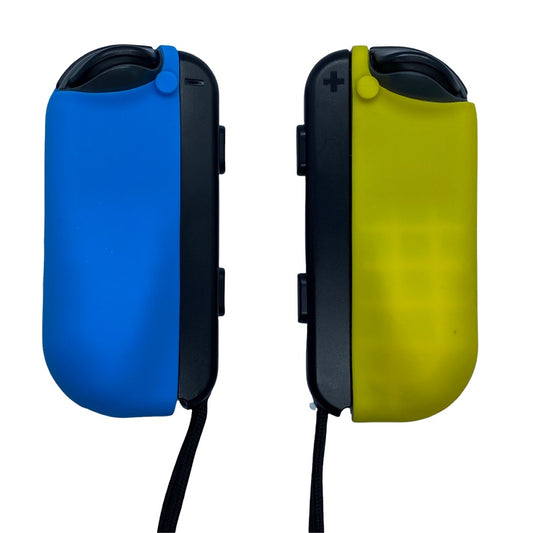 JenDore Blue & Yellow Silicone Protective Shell Controller Covers – Compatible with Nintendo Switch Joy-Con