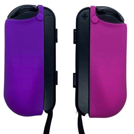 JenDore Purple & Fucshia Silicone Protective Shell Controller Covers – Compatible with Nintendo Switch Joy-Con