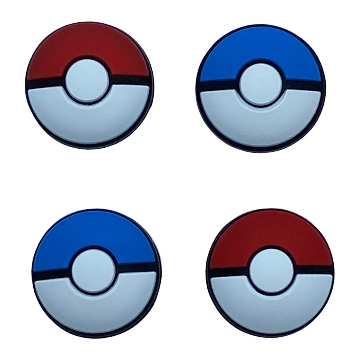 JenDore Azul Rojo 4 Piezas Tapas de Agarre de Pulgar de Silicona para Nintendo Switch/NS Lite
