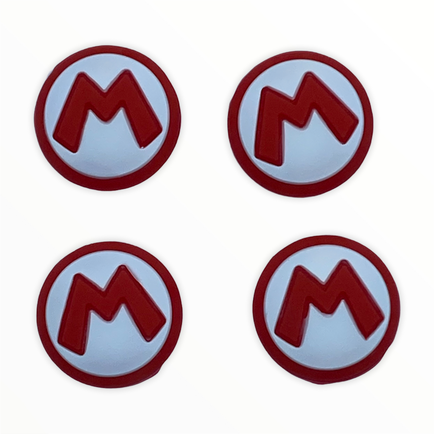 Jendore Lettre Rouge M 4Pcs Capuchons de Poignée en Silicone pour Nintendo Switch