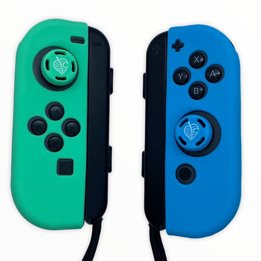 JenDore Blue Green Silicone Protective Shell Controller Covers – Compatible with Nintendo Switch Joy-Con