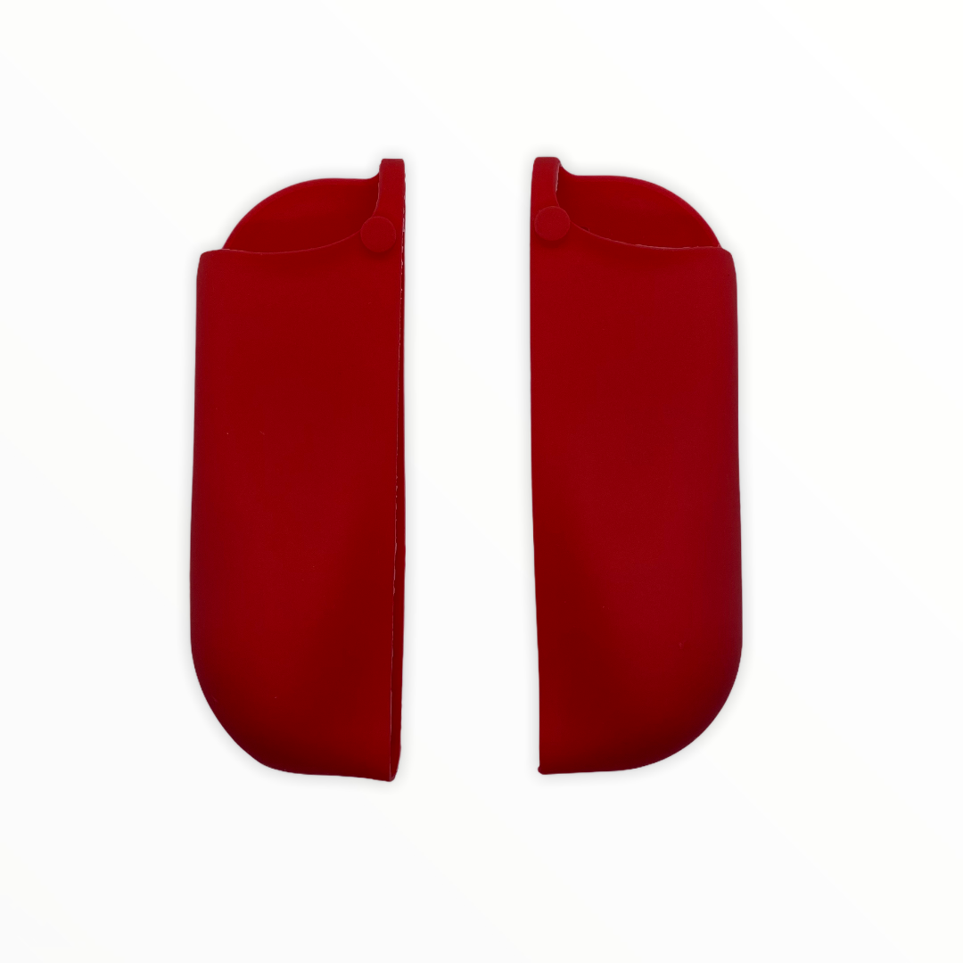 JenDore Fundas protectoras Joy-con de silicona roja para Nintendo Switch