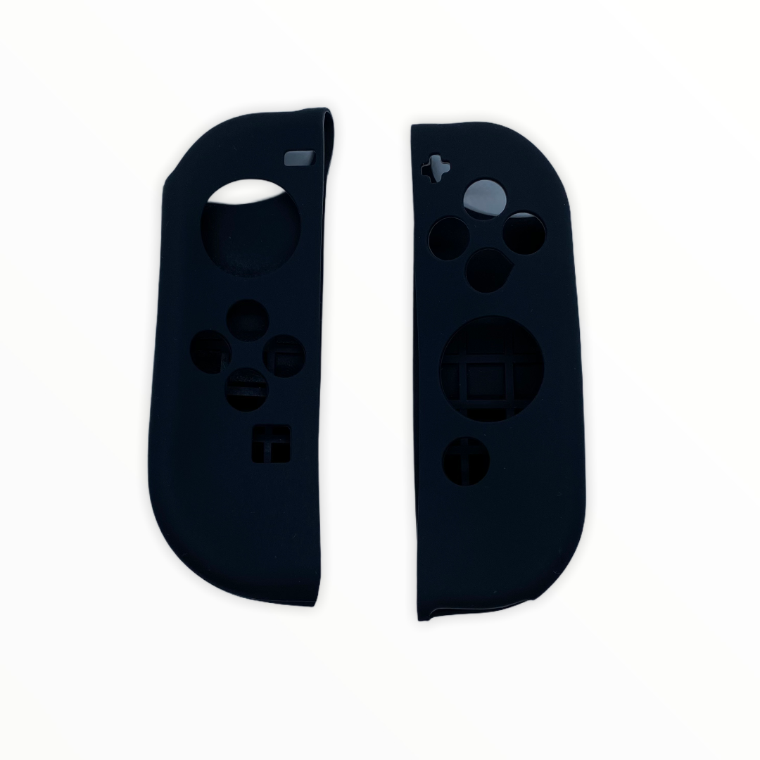 JenDore Fundas protectoras Joy-con de silicona negra para Nintendo Switch