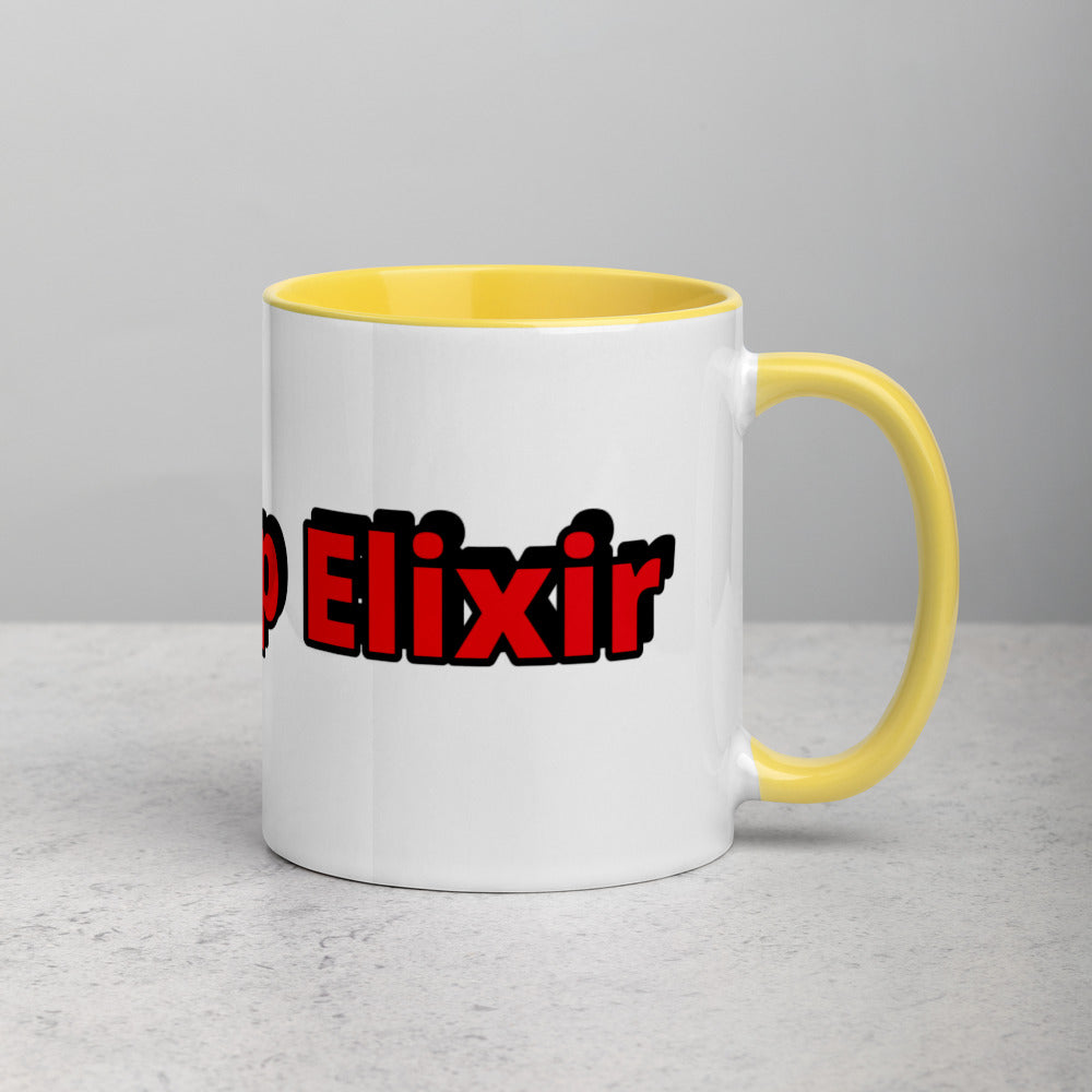 Taza de café Level Up Elixir con color en el interior