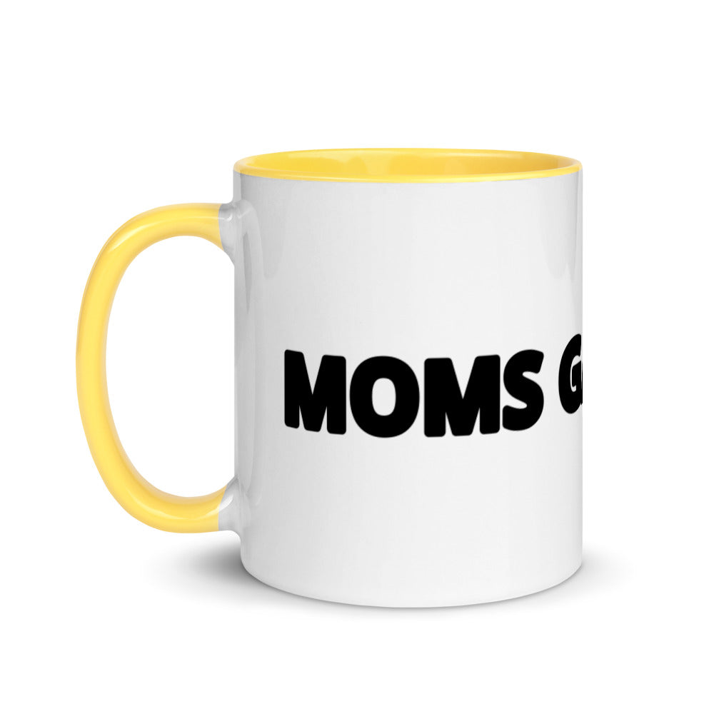 Taza de café Moms Game Too con color en el interior