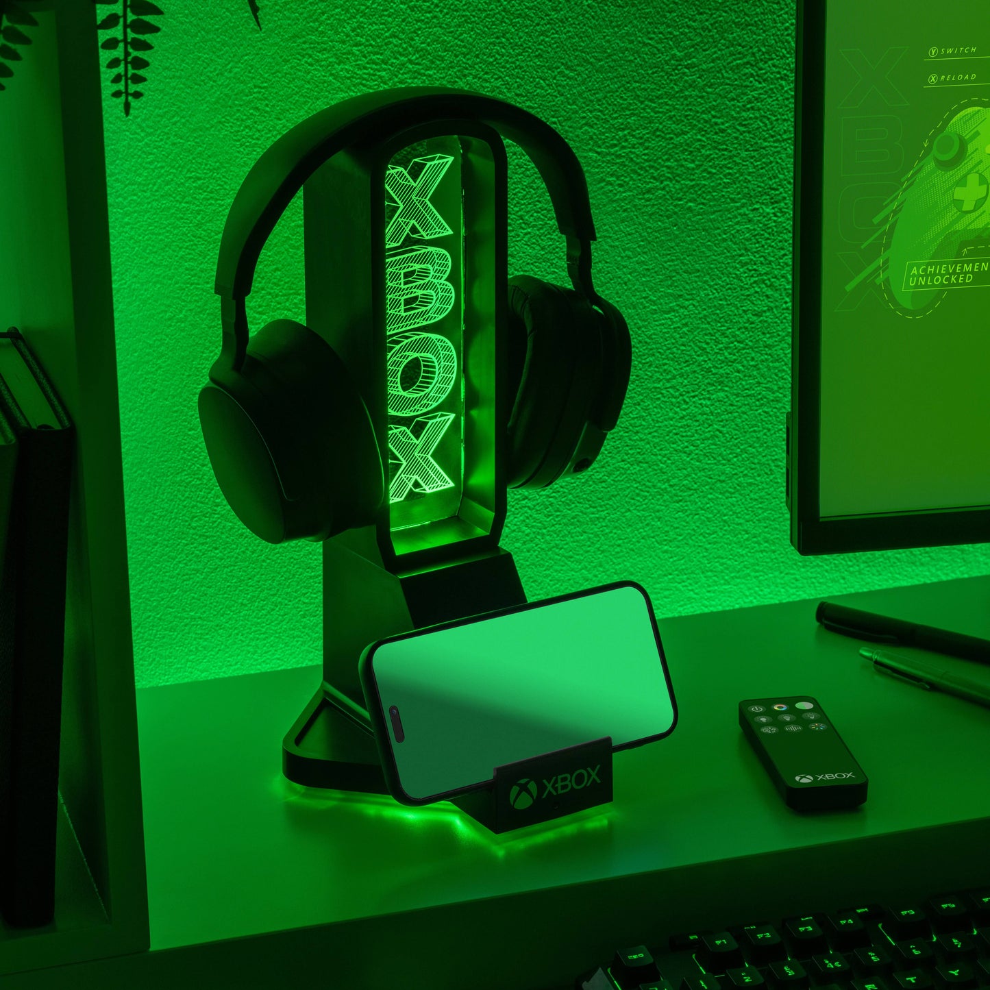 Paladone Xbox 3-in-1 Desk Headphone Stand With RGB Light