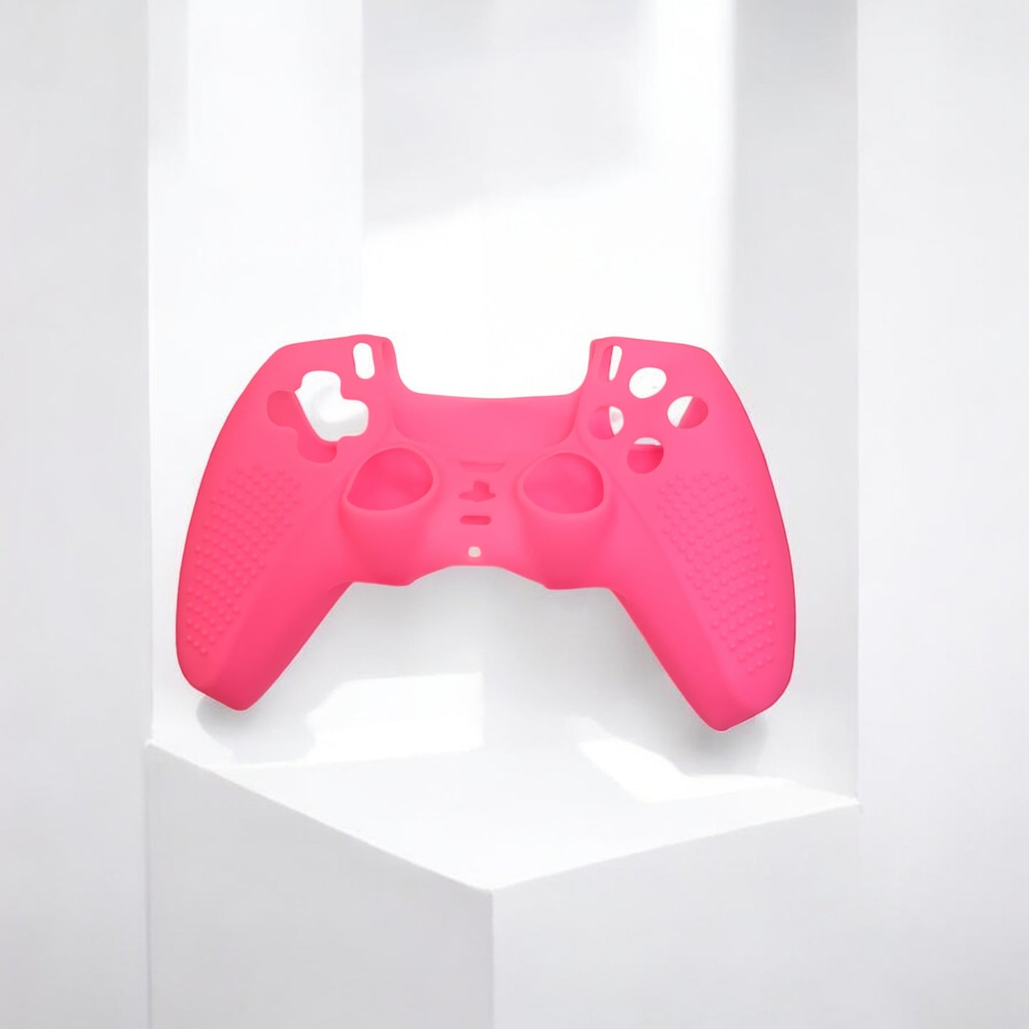 JenDore Pink Silicone Shell Cover – Compatible with PS5 Controllers, Anti-Slip Grip & Protection