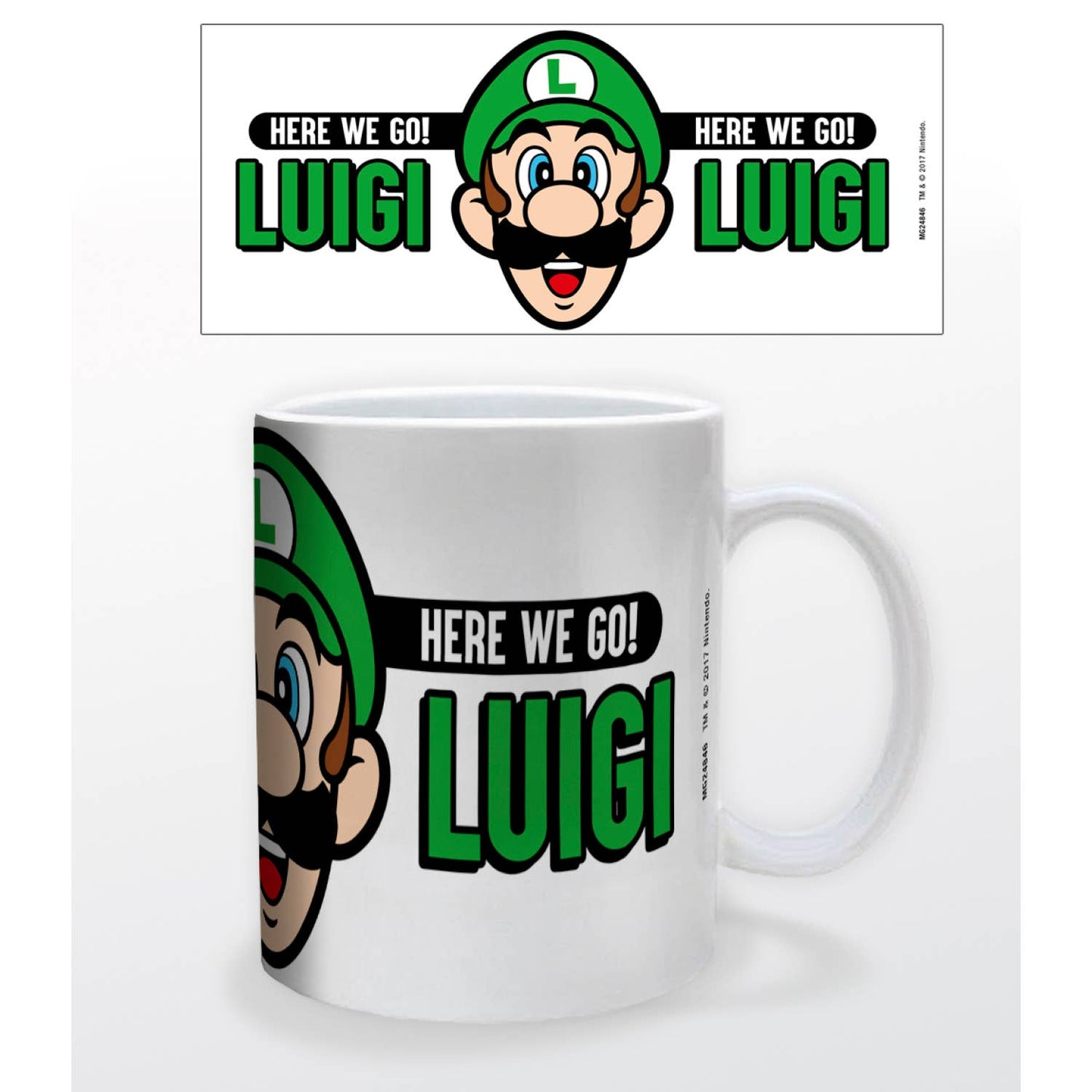 Super Mario - Here We Go Luigi Mug: With Giftbox