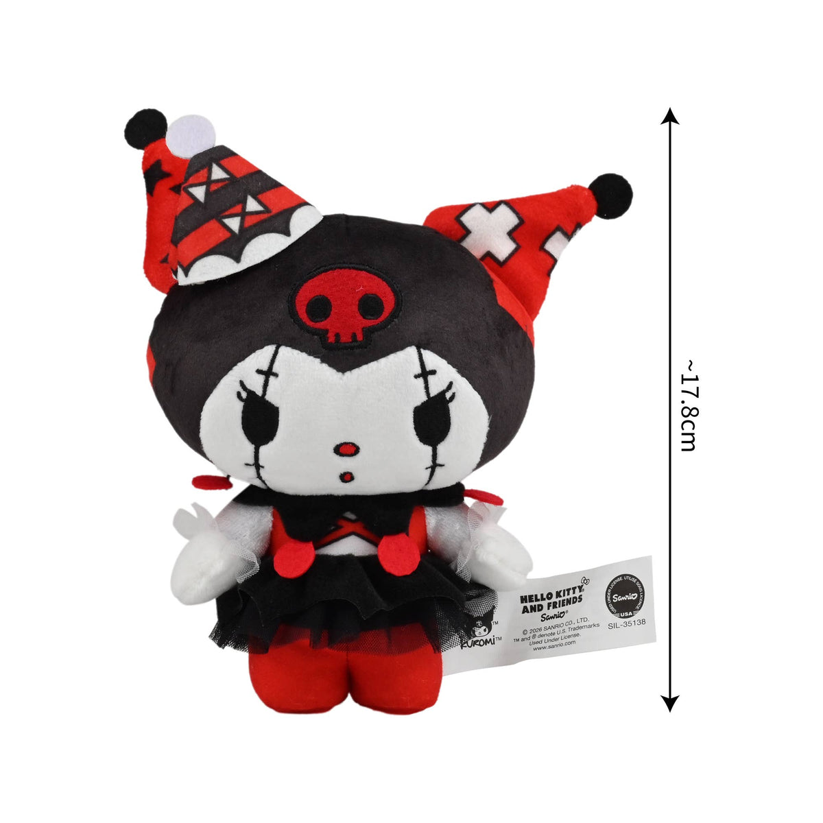 YuMe Hello Kitty and Friends 7" Cute Creepy Clown Plush