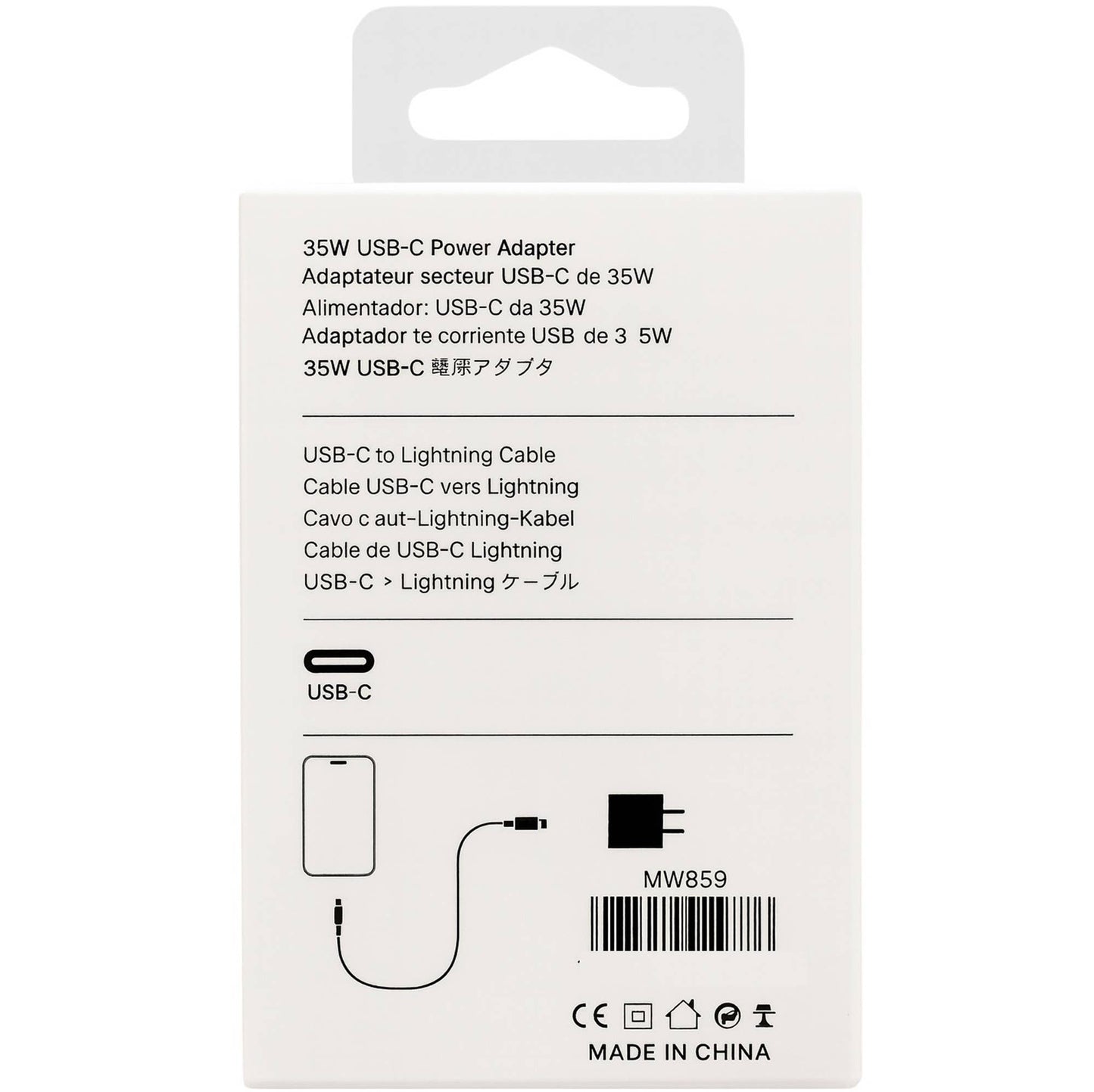 JenDore 35W USB-C PD Wall Charger & Lightning Cable Combo – MW859