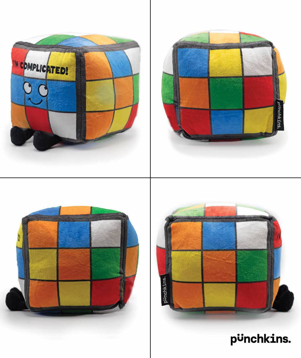 Puzzle Cube Plush Collectible Plush Gift  Soft Toy Funny