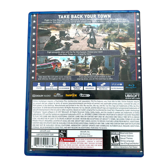 Far Cry 5 – PS4 PlayStation 4 Video Game with Case | Preowned