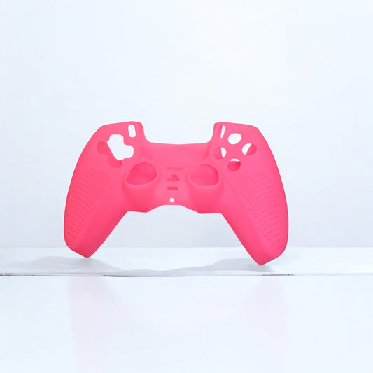 JenDore Pink Silicone Shell Cover – Compatible with PS5 Controllers, Anti-Slip Grip & Protection