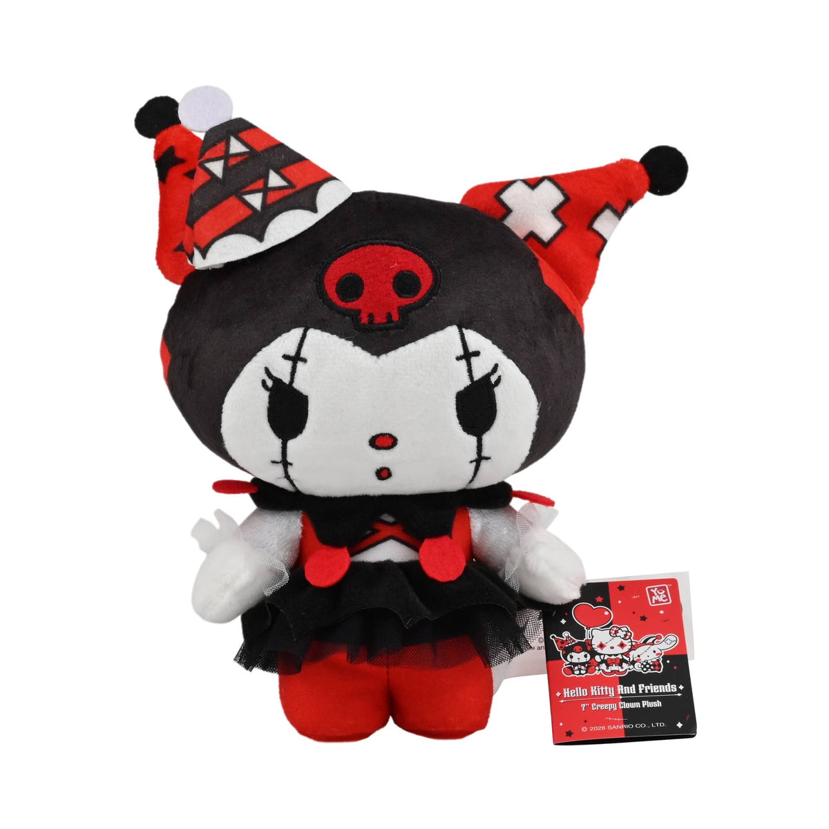 YuMe Hello Kitty and Friends 7" Cute Creepy Clown Plush