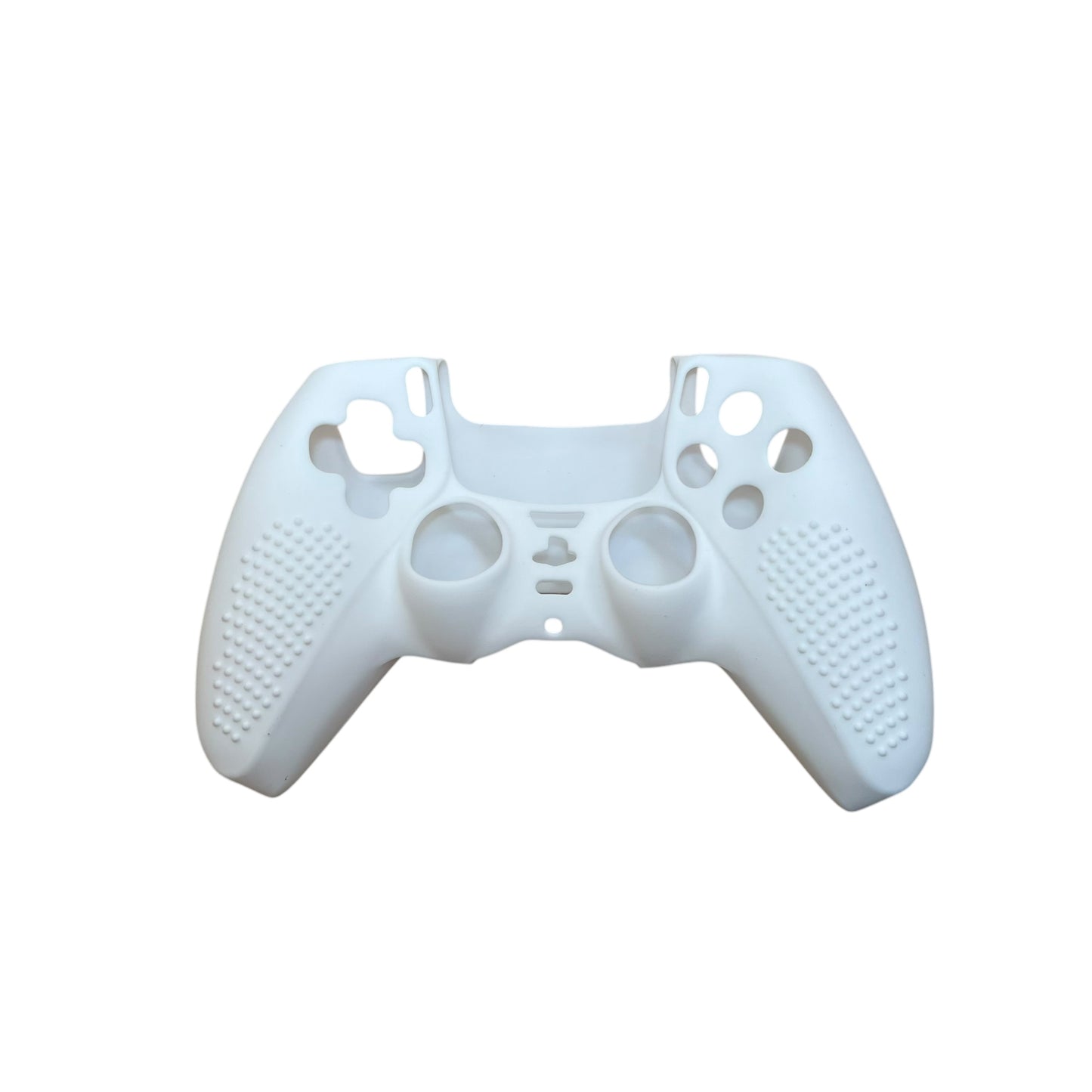 JenDore white Anti-Slip Front Silicone Protective Cover Shell compatible with PS5 Controller