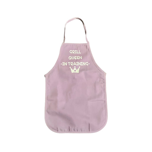 Tablier violet clair pour fille JenDore « Grill Queen In Training »