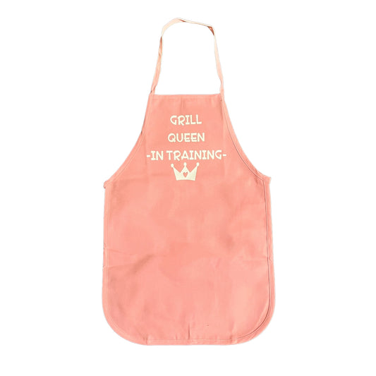 Tablier rose clair pour fille « Grill Queen In Training » de JenDore