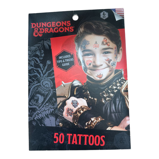 Dungeons & Dragons Temporary Tattoos – 50 Count