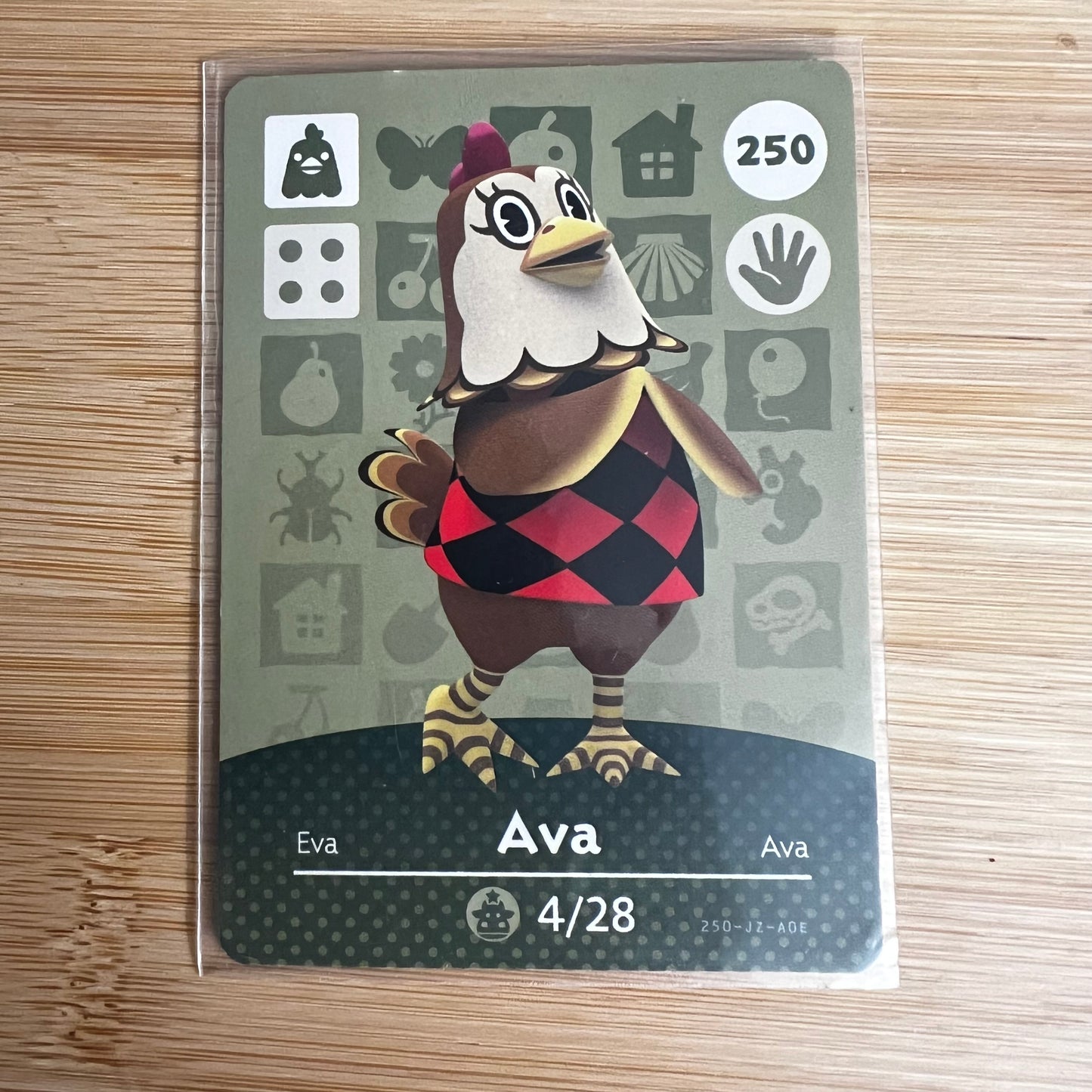 Preowned Ava Amiibo Card #250 for Nintendo Switch | Authentic Animal Crossing at JenDore