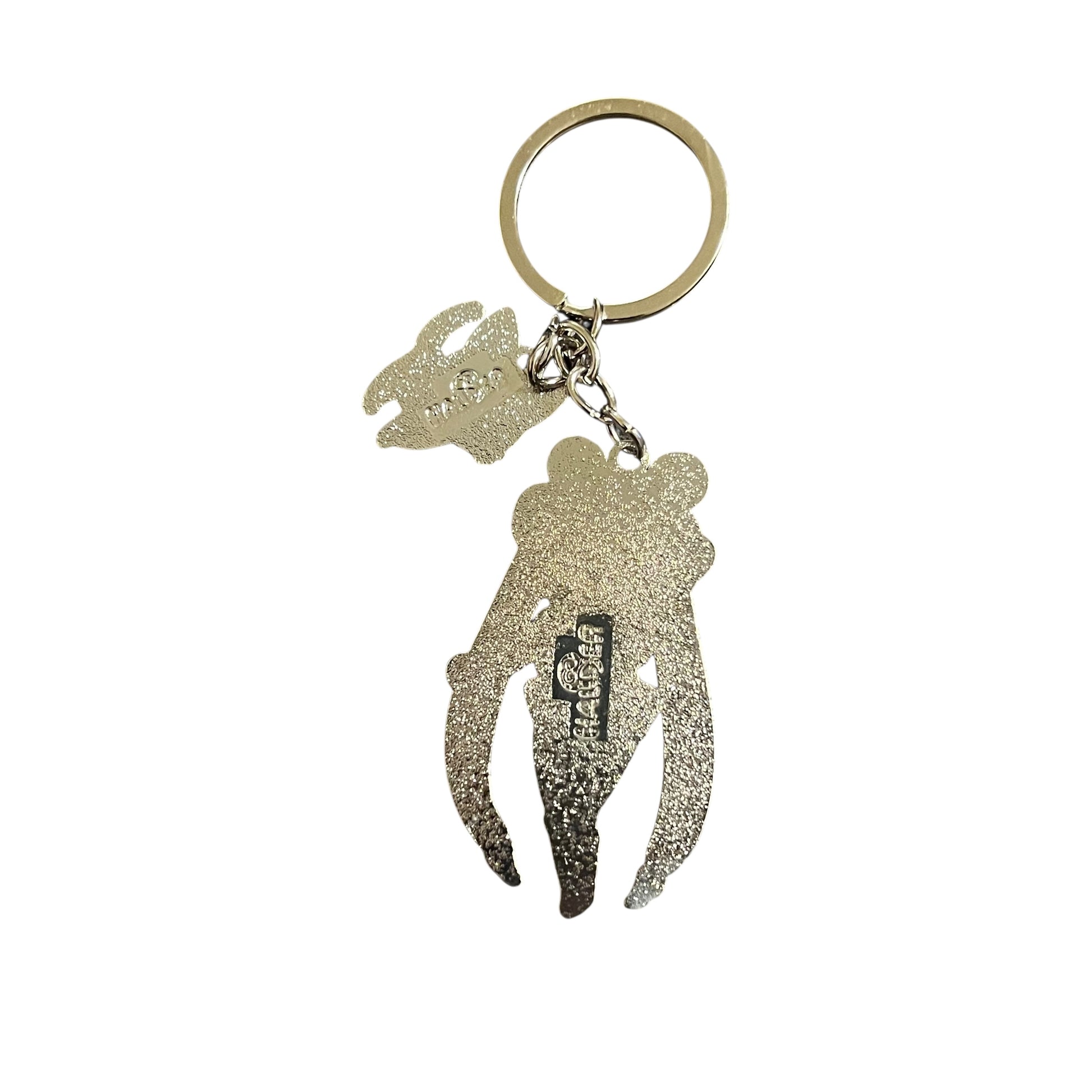 JenDore Anime Magical Girl Keychain with kawaii golden-haired character and colorful enamel design, made of zinc alloy