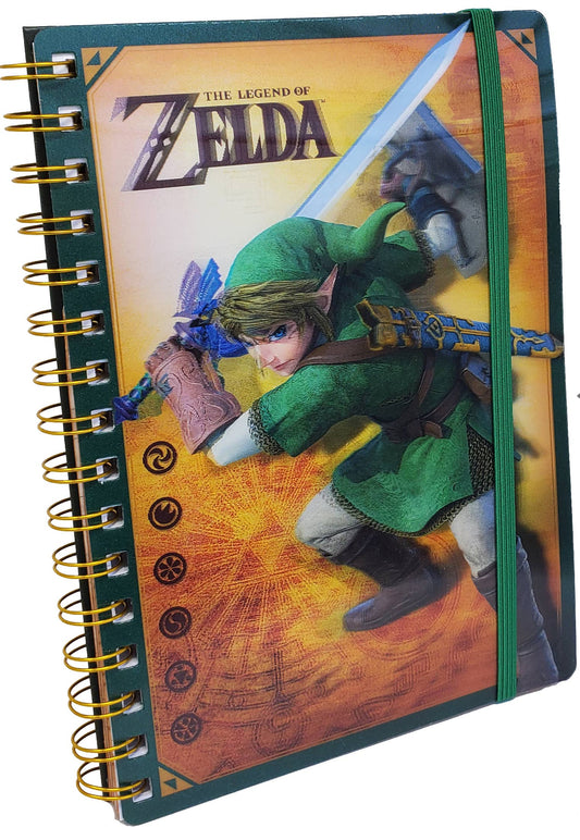 The Legend of Zelda Link 3D Lenticular A5 Wiro Notebook – 240 Pages