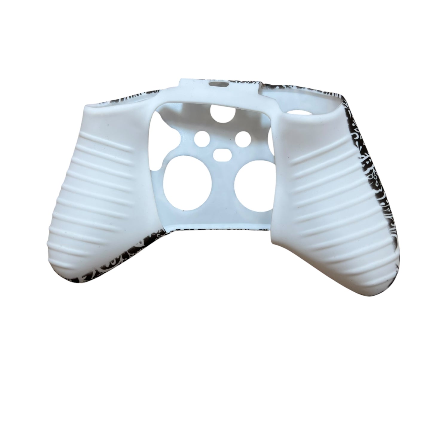JenDore black white paisley anti-slip silicone grip cover compatible with Xbox Series X wireless controllers. Protects and improves controller grip.