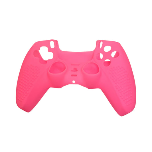 JenDore hot pink silicone anti-slip grip cover compatible with PS5 wireless controller