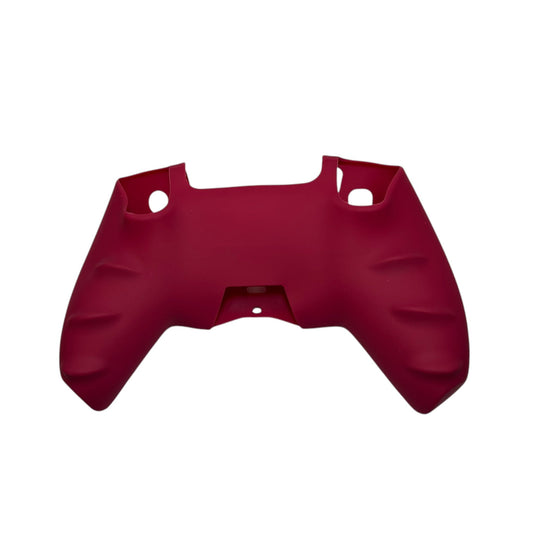 JenDore maroon silicone anti-slip grip cover compatible with PS5 wireless controller