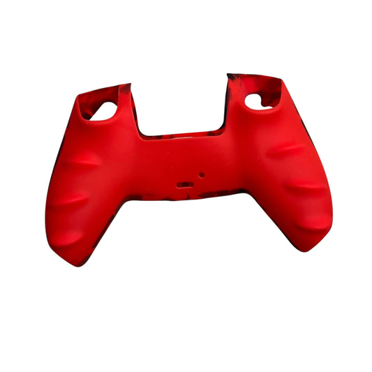 JenDore red black camo silicone anti‑slip grip cover for PS5 wireless controller