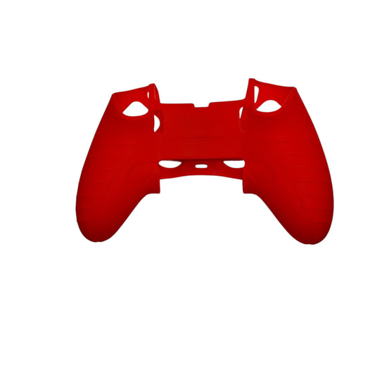 JenDore red silicone anti-slip grip cover compatible with PS5 wireless controller