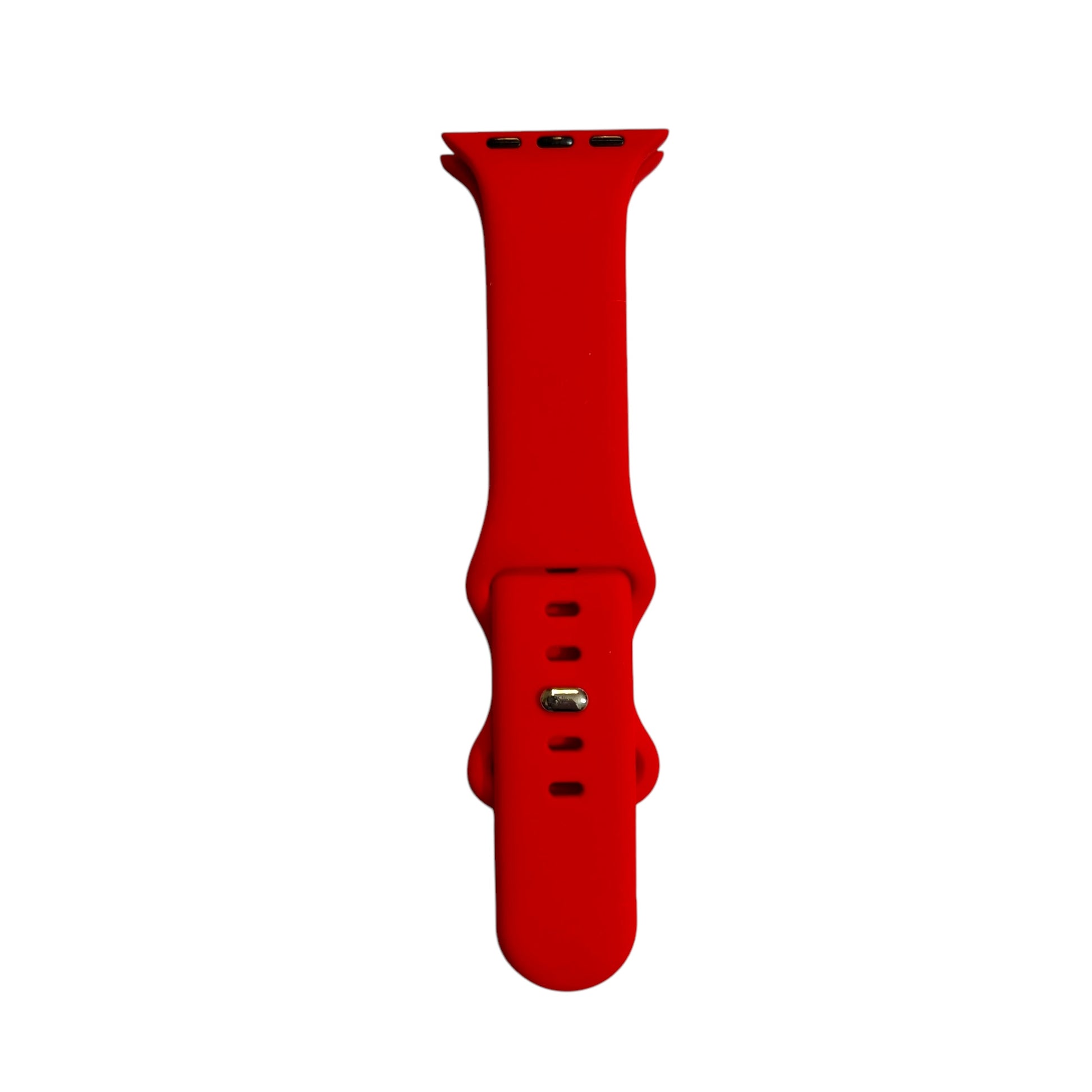 Red Silicone Watch Band compatible with Apple Watch