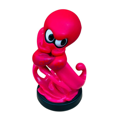 Preowned Red Octoling Octopus Inkling Amiibo figurine compatible with Nintendo Switch, Wii U, and Nintendo 3DS, preowned at JenDore