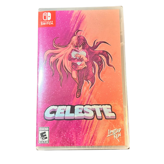 Sealed Celeste Limited Run Nintendo Switch game with original case, unopened and preowned, available from JenDore in Norfolk, VA.