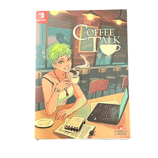 Sealed Coffee Talk Collector’s Edition Nintendo Switch game with original packaging, preowned and unopened, available from JenDore in Norfolk, VA.