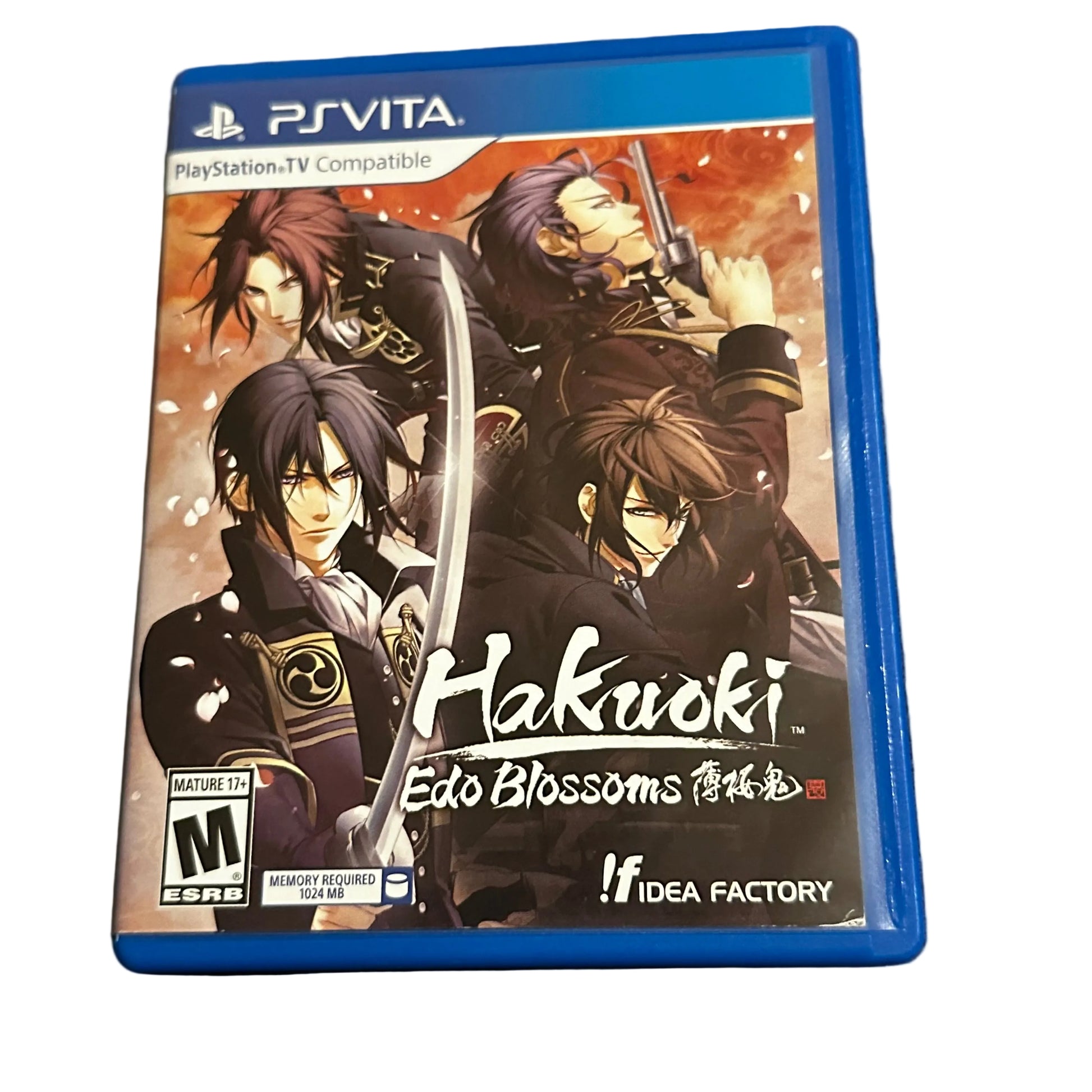 Used Hakuoki Edo Blossoms PlayStation PS Vita video game with case, preowned and authentic at JenDore