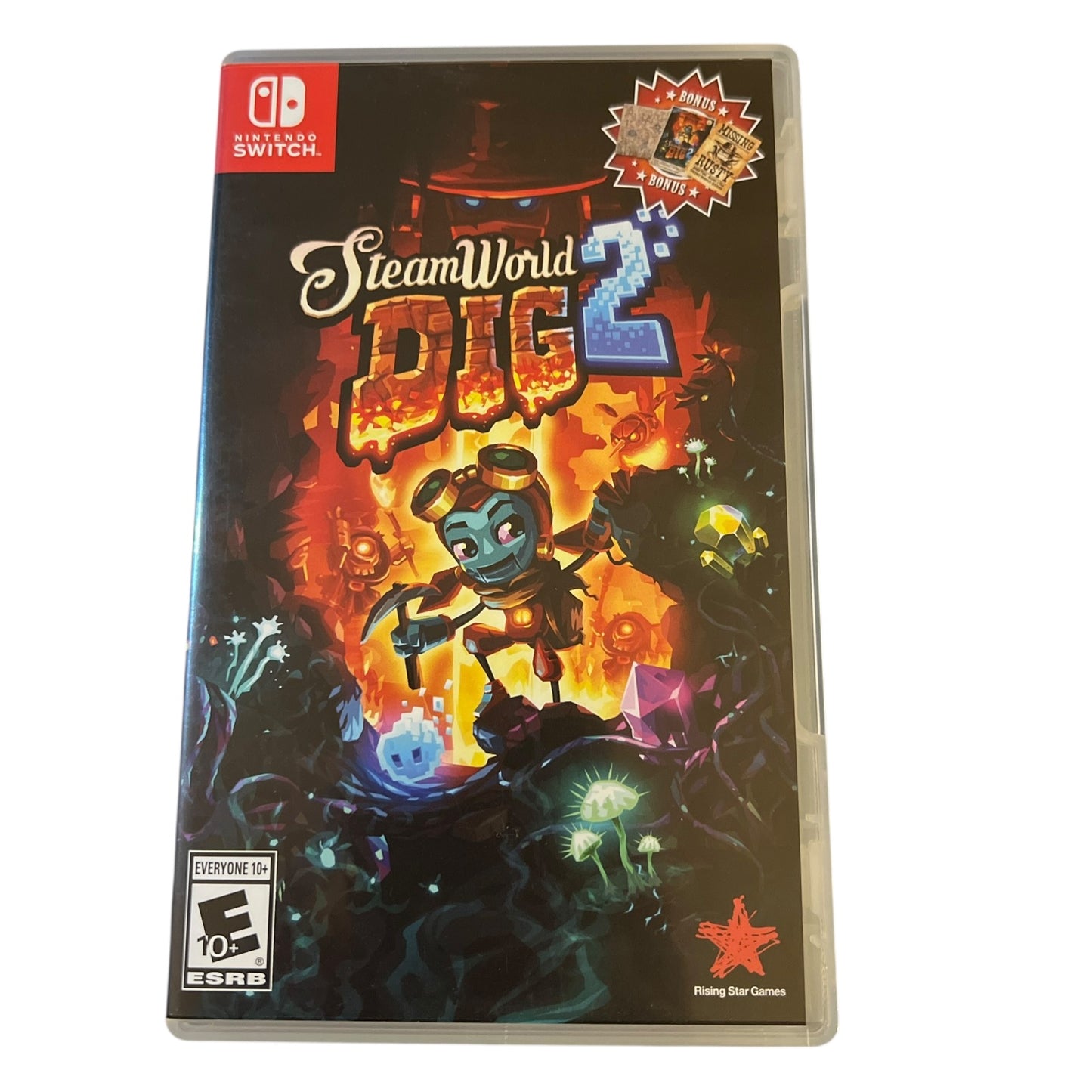 Used Steamworld Dig 2 Nintendo Switch game with original case, preowned and tested, available from JenDore in Norfolk, VA.