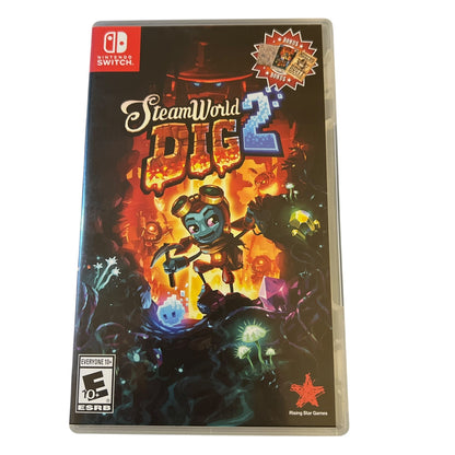 Used Steamworld Dig 2 Nintendo Switch game with original case, preowned and tested, available from JenDore in Norfolk, VA.