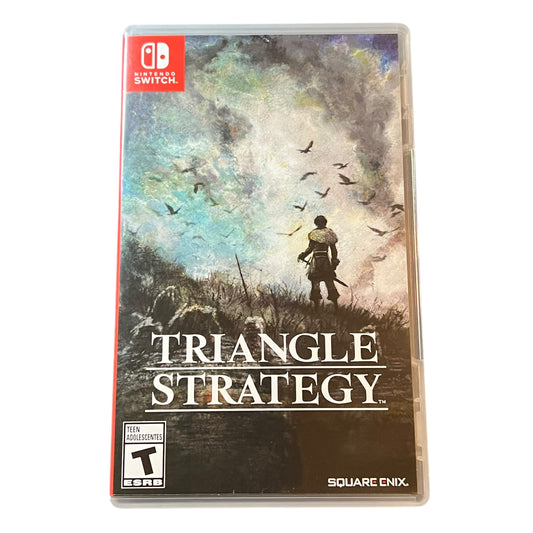 Used Triangle Strategy Nintendo Switch game with original case, preowned and tested, available from JenDore in Norfolk, VA.