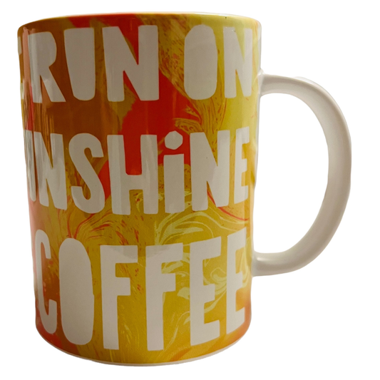 JenDore " Je cours au soleil et au café " 15 oz. Tasse à café et à thé