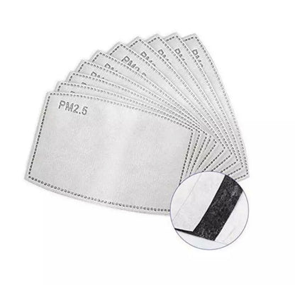 JENDORE Adult 5 Layers Activated Carbon Face Breathing Insert Filters