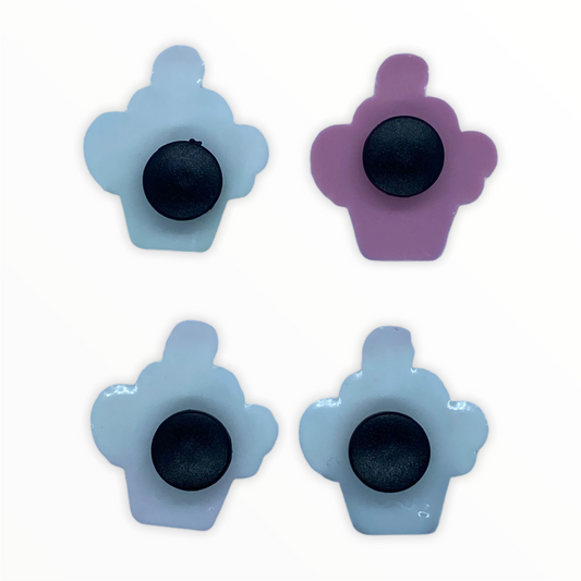 JENDORE 4 pcs Lot Cupcakes Bonbons Charmes de Chaussures pour Bracelets ou Sabots 